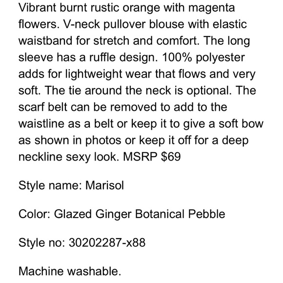 Jessica Simpson Floral Blouse - Picture 13 of 16